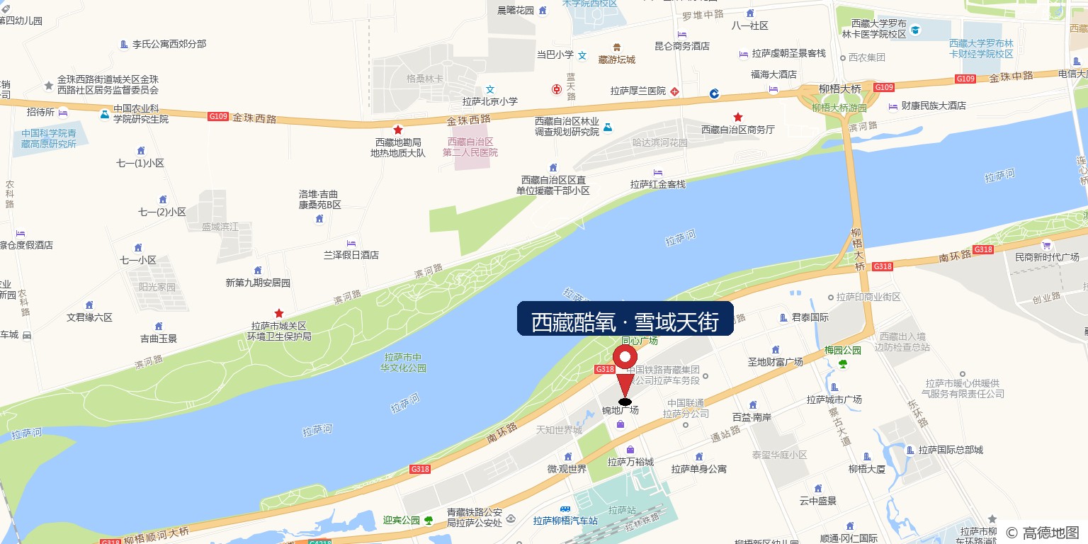 西藏酷氧门店位置地图